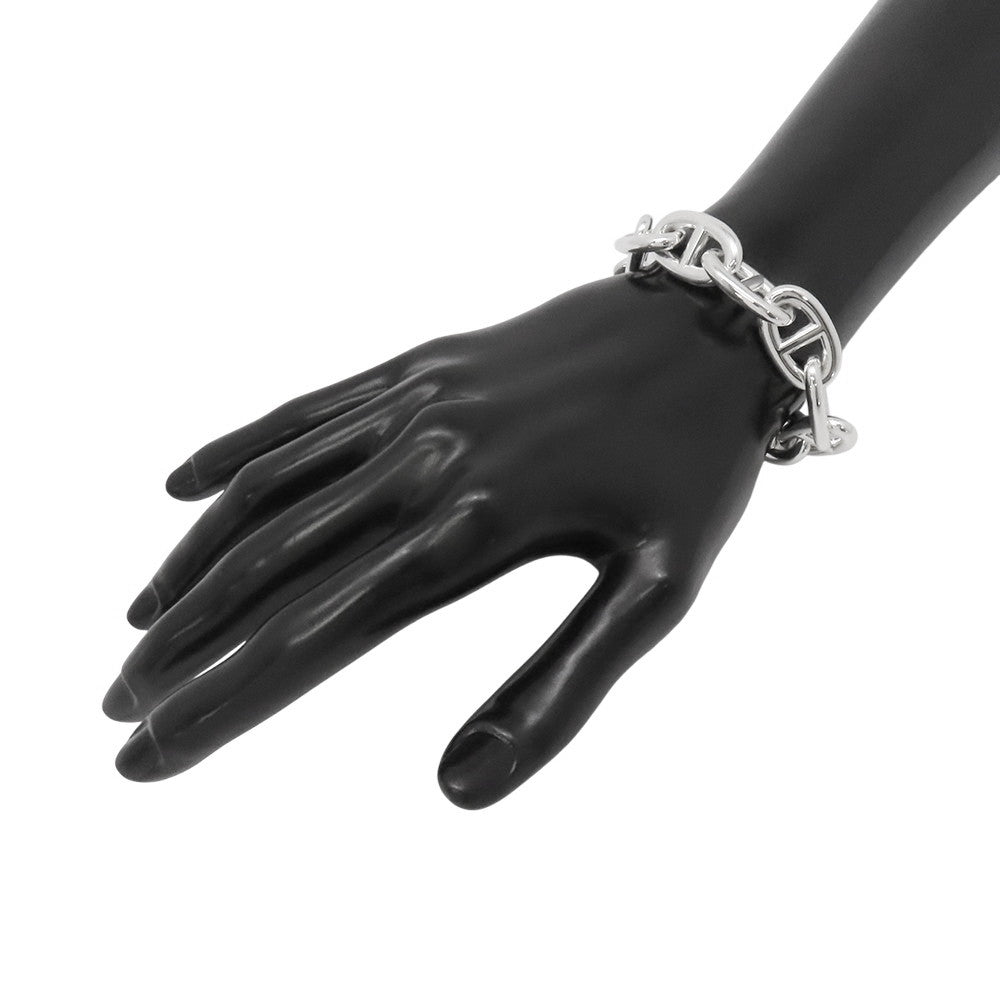 HERMES Chaine d'Ancre Bracelet 9 frames Size TGM Silver SV925