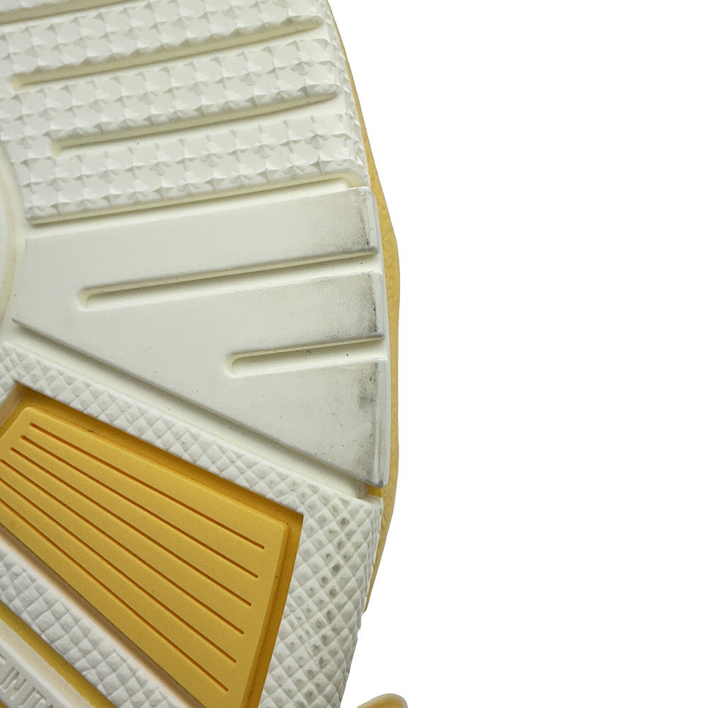 LOUIS VUITTON Trainer Sneakers Jaune Leather Rubber Size 4