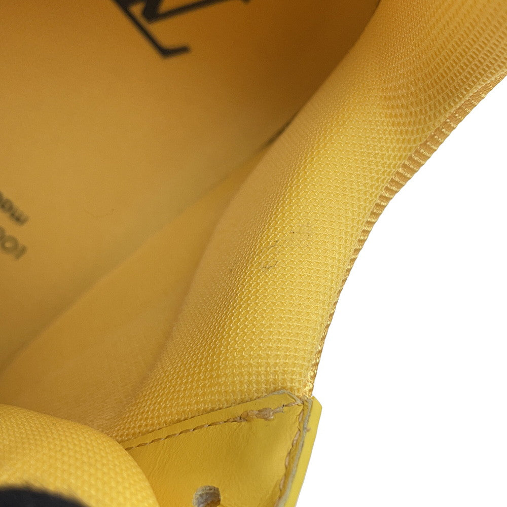 LOUIS VUITTON Trainer Sneakers Jaune Leather Rubber Size 4