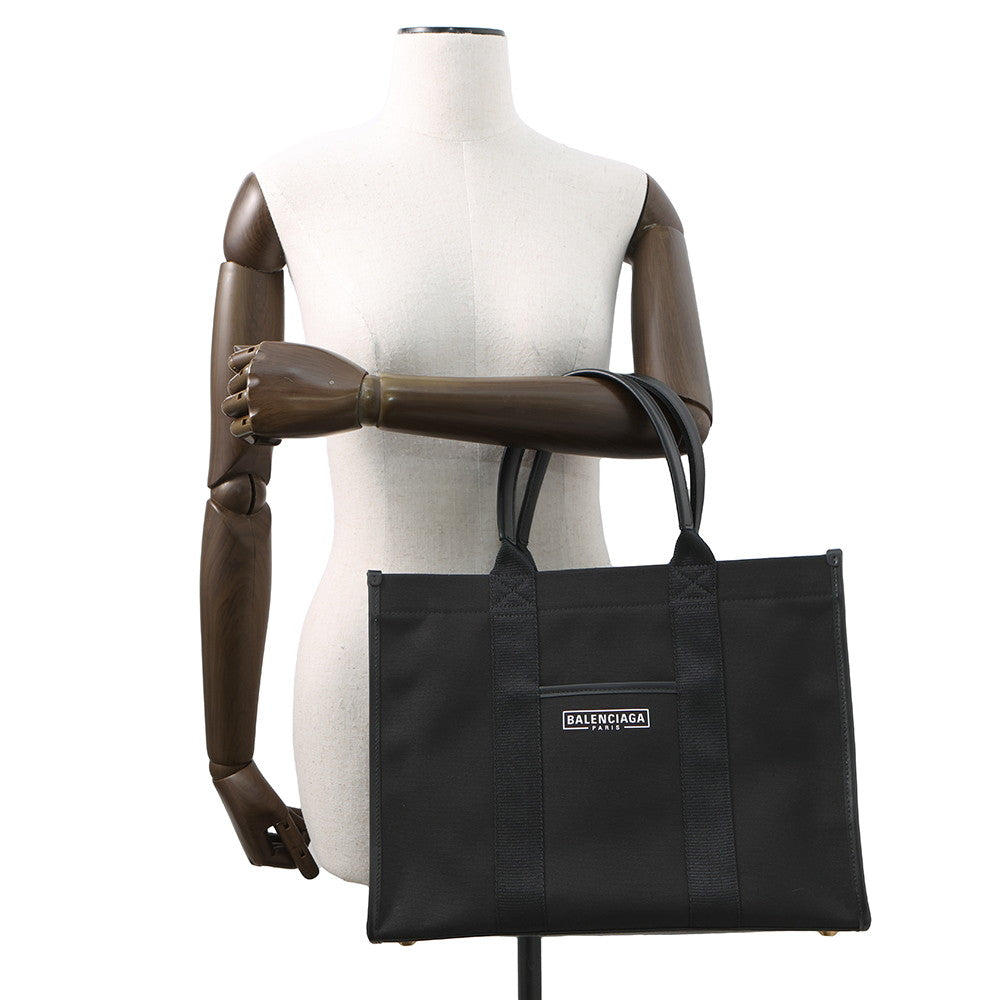 BALENCIAGA Hardware 2WAY Shoulder Bag Black671400 Canvas Leather