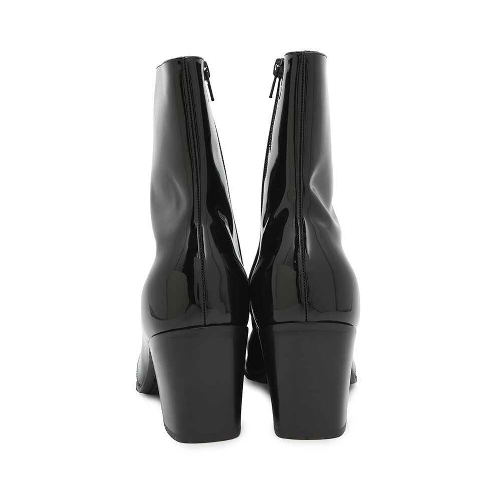 SAINT LAURENT PARIS Patent Leather Side Zip Boots Black713137 Patent Leather Size 40
