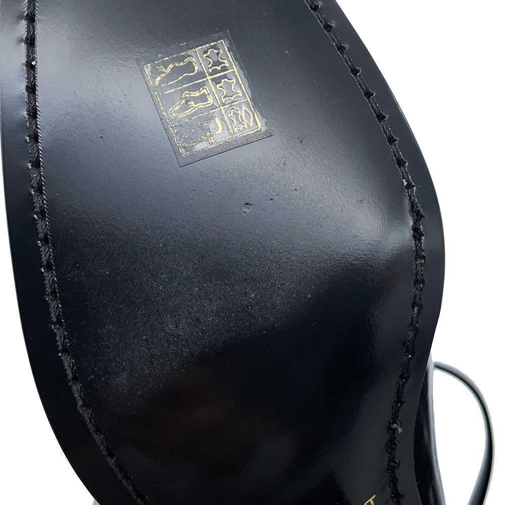 SAINT LAURENT PARIS Terry Heel EncreBoots Black709447 Patent Leather Size 41
