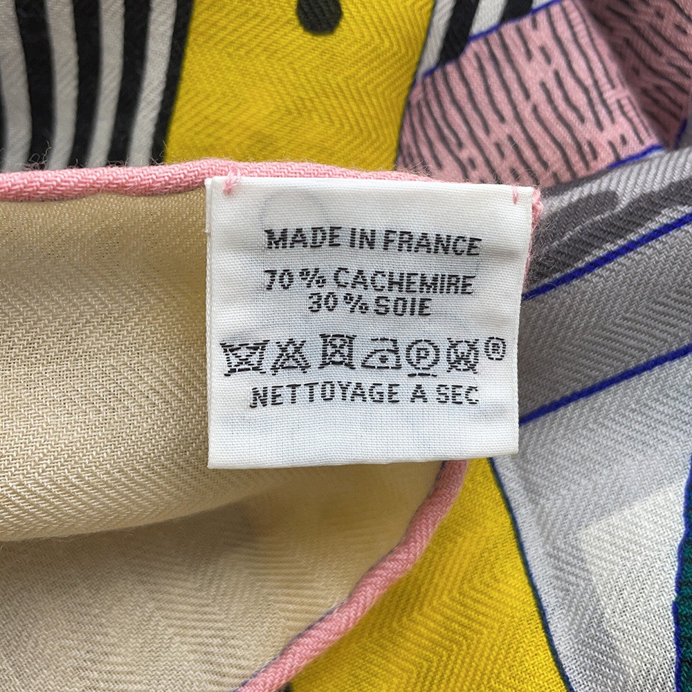 HERMES Giant Square MORS a JOUETS horse bit Size 140 Multicolor Cashmere70% Silk30%