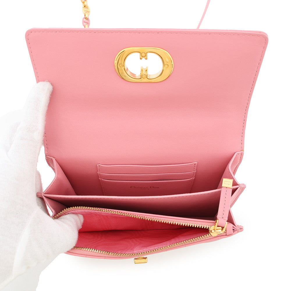 Dior Miss Caro ChainShoulder Bag PinkS5169UDAX Leather