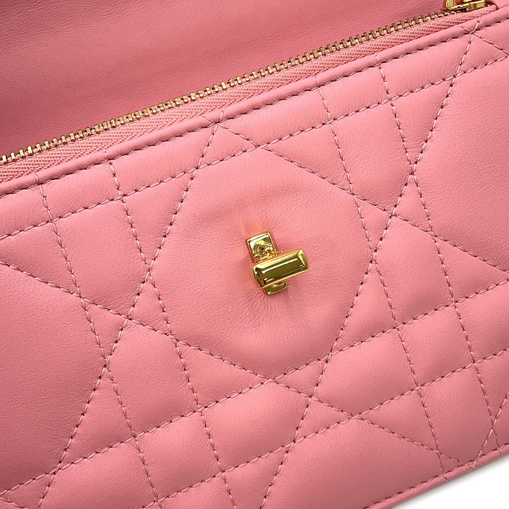 Dior Miss Caro ChainShoulder Bag PinkS5169UDAX Leather