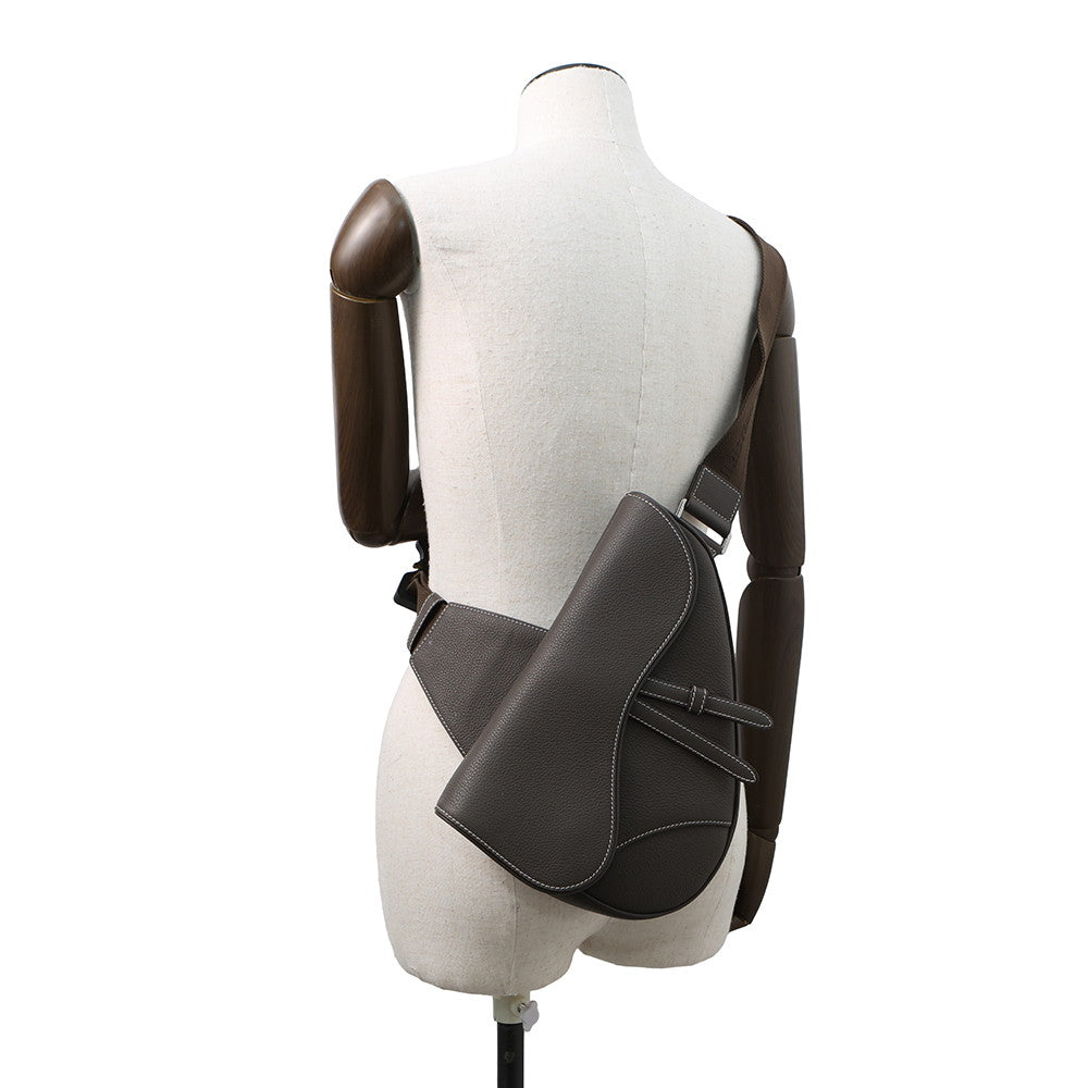 Dior Saddle bag Dark Brown1ADPO093YKK Leather