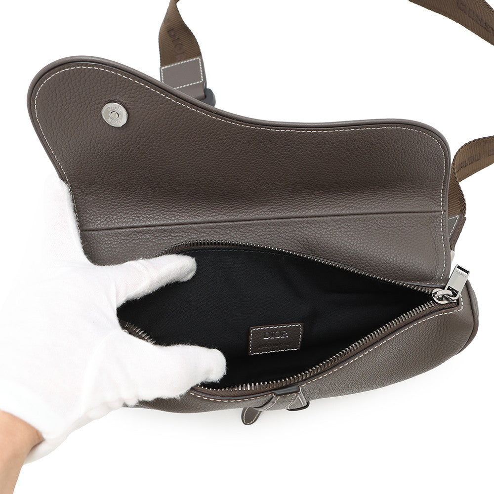 Dior Saddle bag Dark Brown1ADPO093YKK Leather