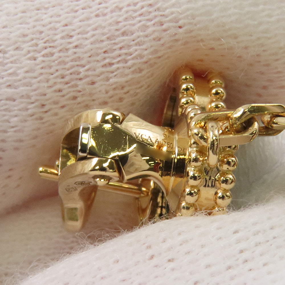 Van Cleef & Arpels Magic Alhambra Earring 3 MotifVCARO2AG00 18K Yellow Gold