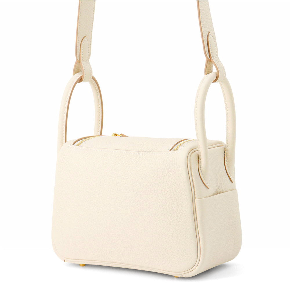 HERMES Lindy Craie Taurillon Clemence Size Mini