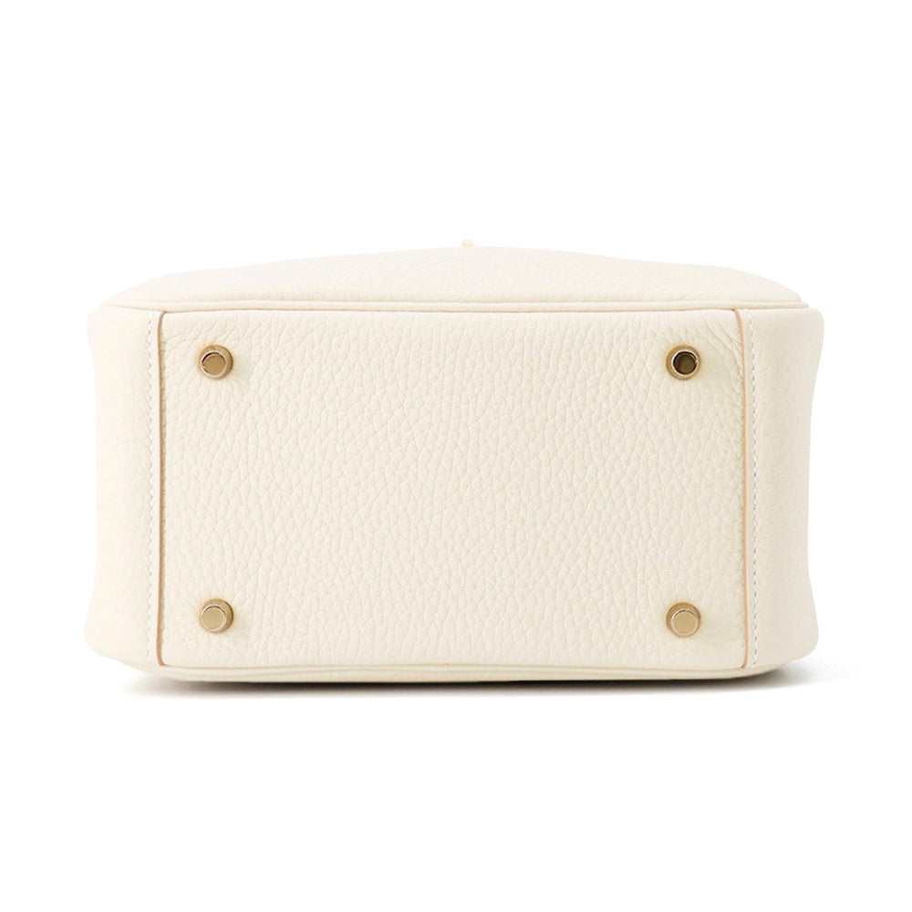 HERMES Lindy Craie Taurillon Clemence Size Mini