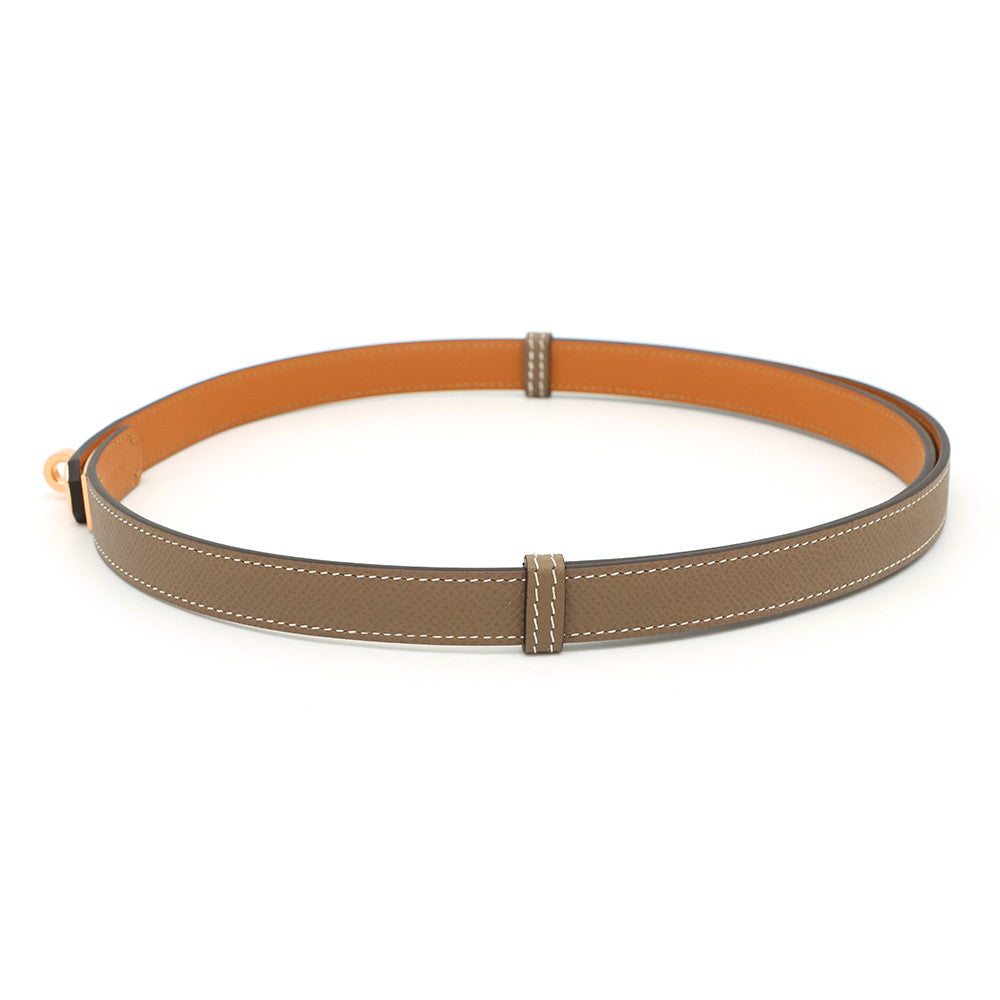 HERMES Kelly belt 18 Etoupe Epsom