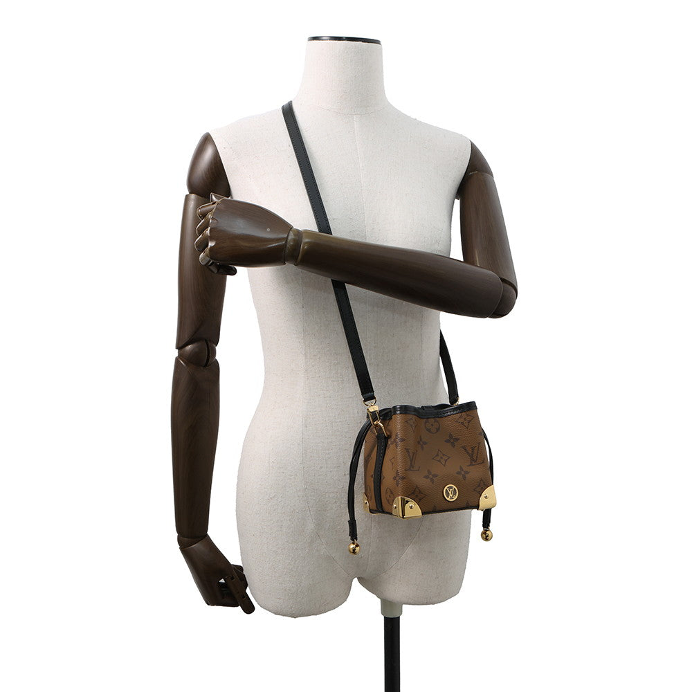 LOUIS VUITTON Noe Purse ・LV Bag Charm NoirM82885 Monogram Reverse Canvas