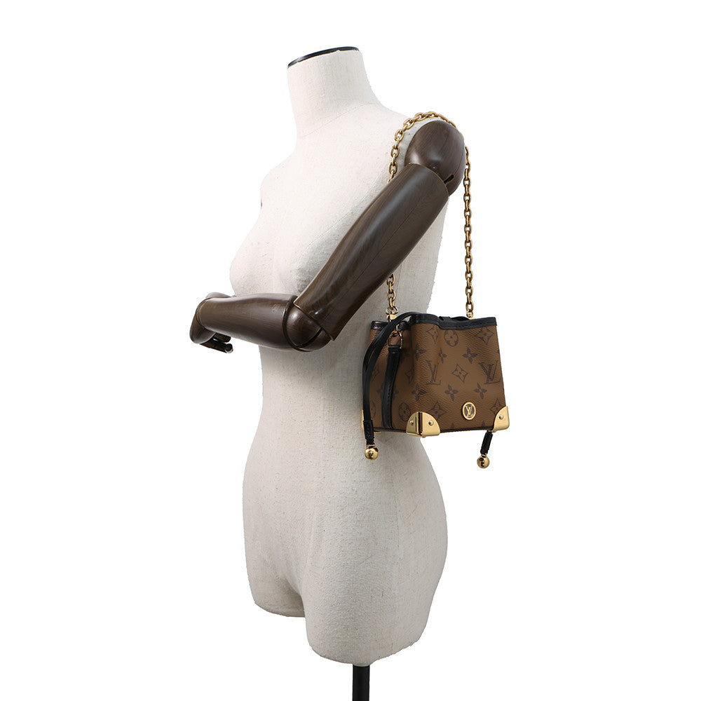 LOUIS VUITTON Noe Purse ・LV Bag Charm NoirM82885 Monogram Reverse Canvas