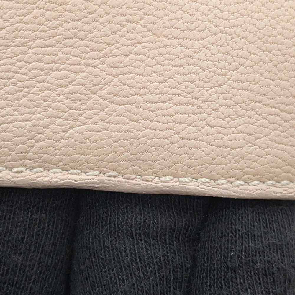 HERMES Long Jacket Size 34 Jasmin Flower Goatskin Leather