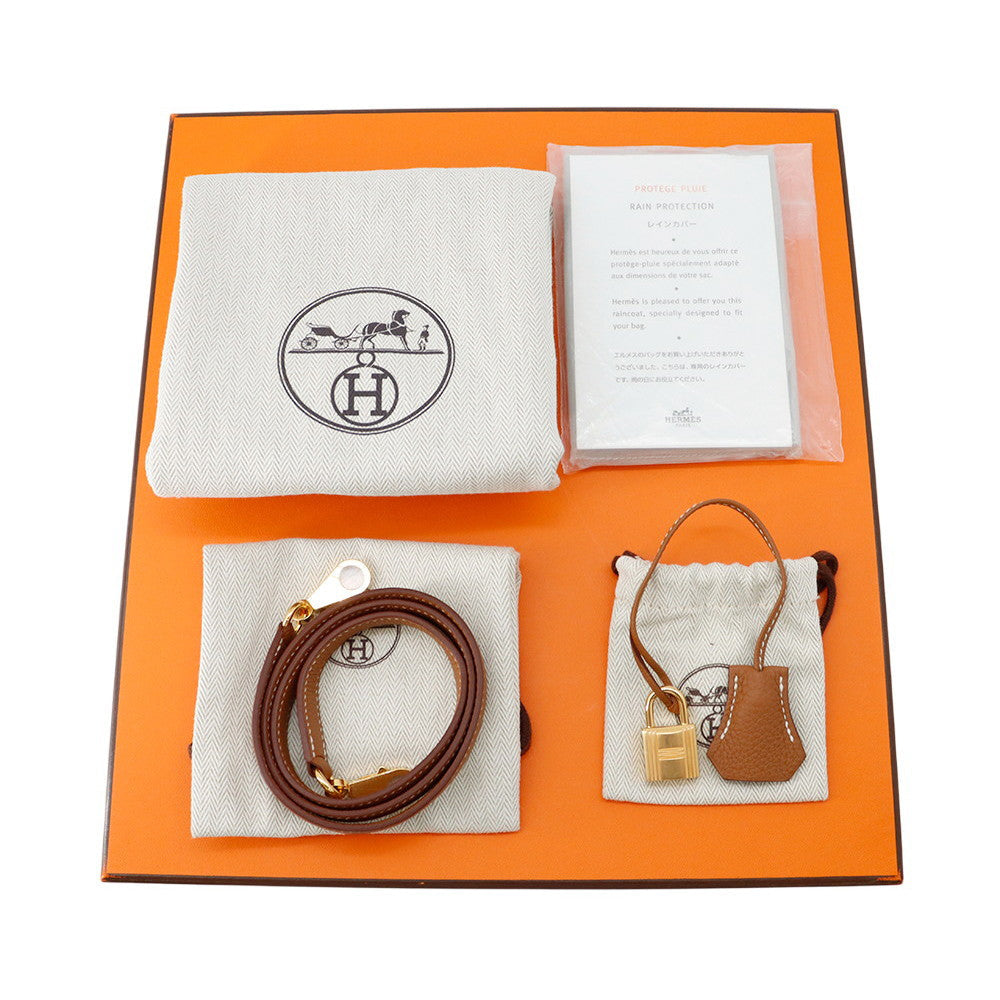 HERMES Kelly Retourne Gold Togo Leather Size 28