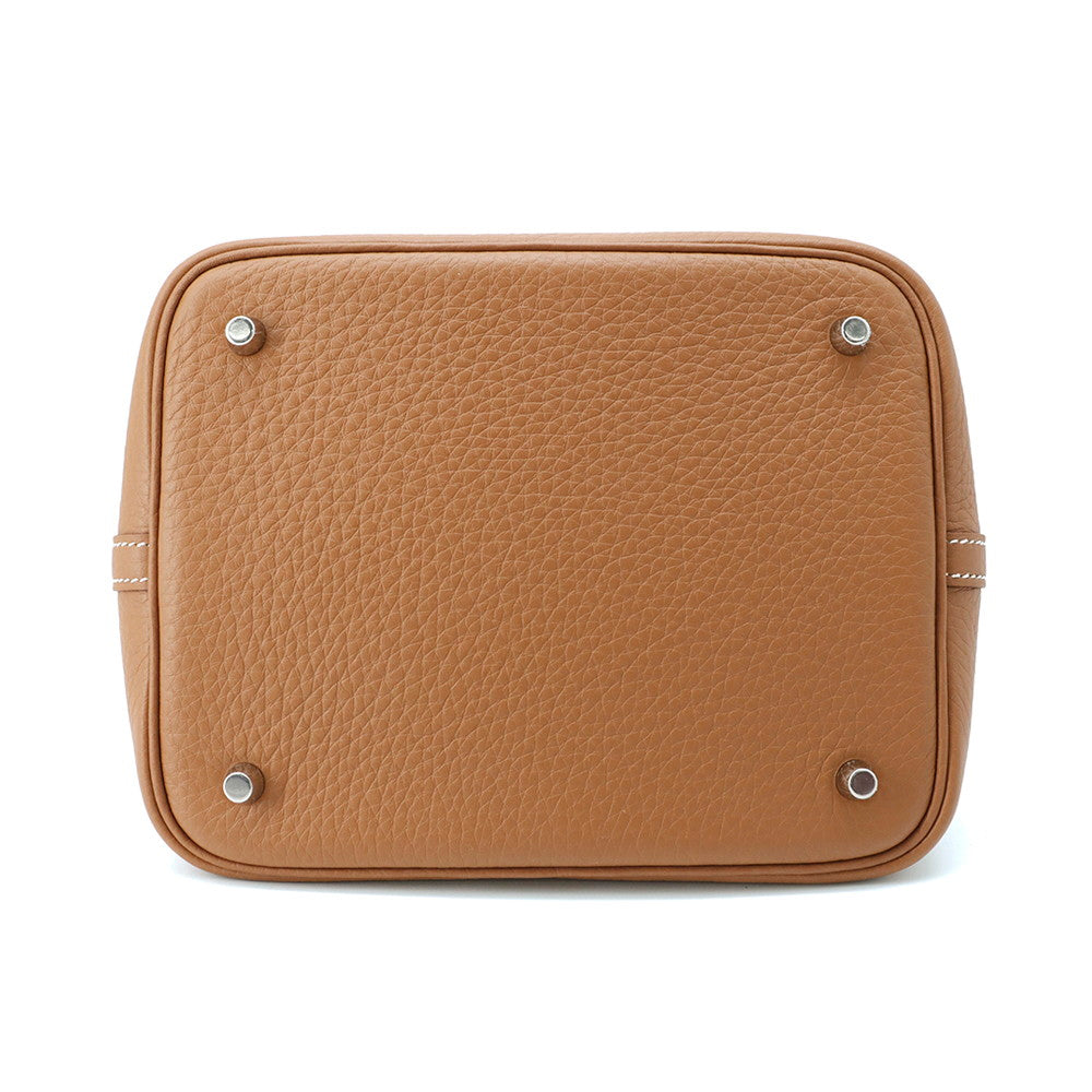 HERMES Picotin Lock Gold Taurillon Clemence Size MM