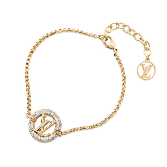 LOUIS VUITTON Bracelet Louise by NightM00758 Metal Rhinestone