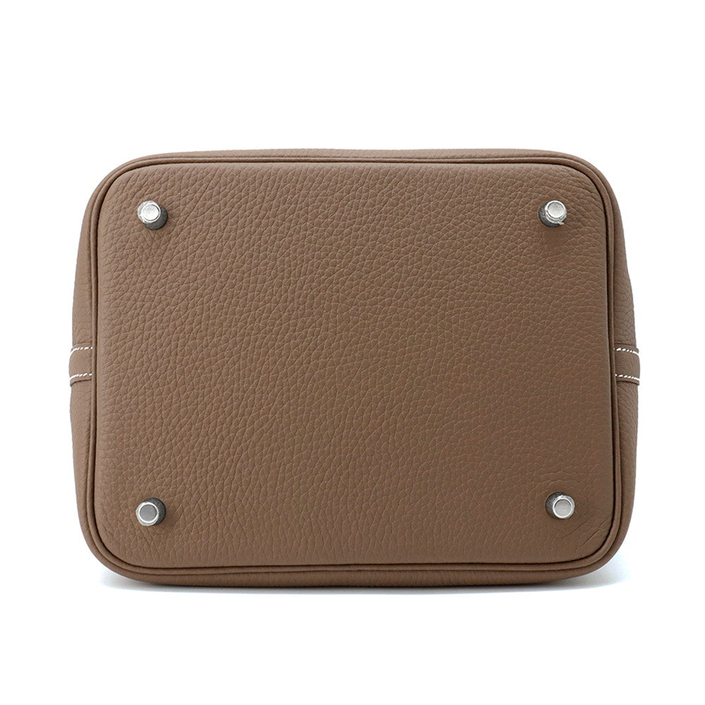 HERMES Picotin Lock Etoupe Taurillon Clemence Size MM