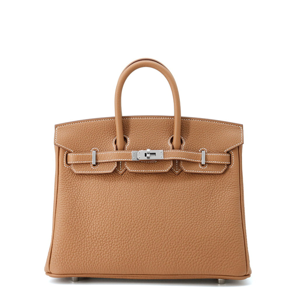 HERMES Birkin Gold Togo Leather Size 25