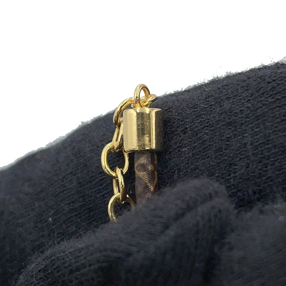 LOUIS VUITTON Bracelet Vivienne Basket Gold/Silver/WhiteM8218Z Monogram Metal Faux Pearl