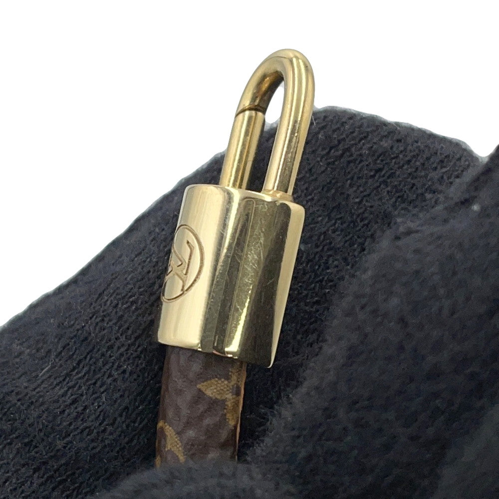 LOUIS VUITTON Bracelet Vivienne Size 19 BrownM6773 Monogram・Canvas Calf Leather