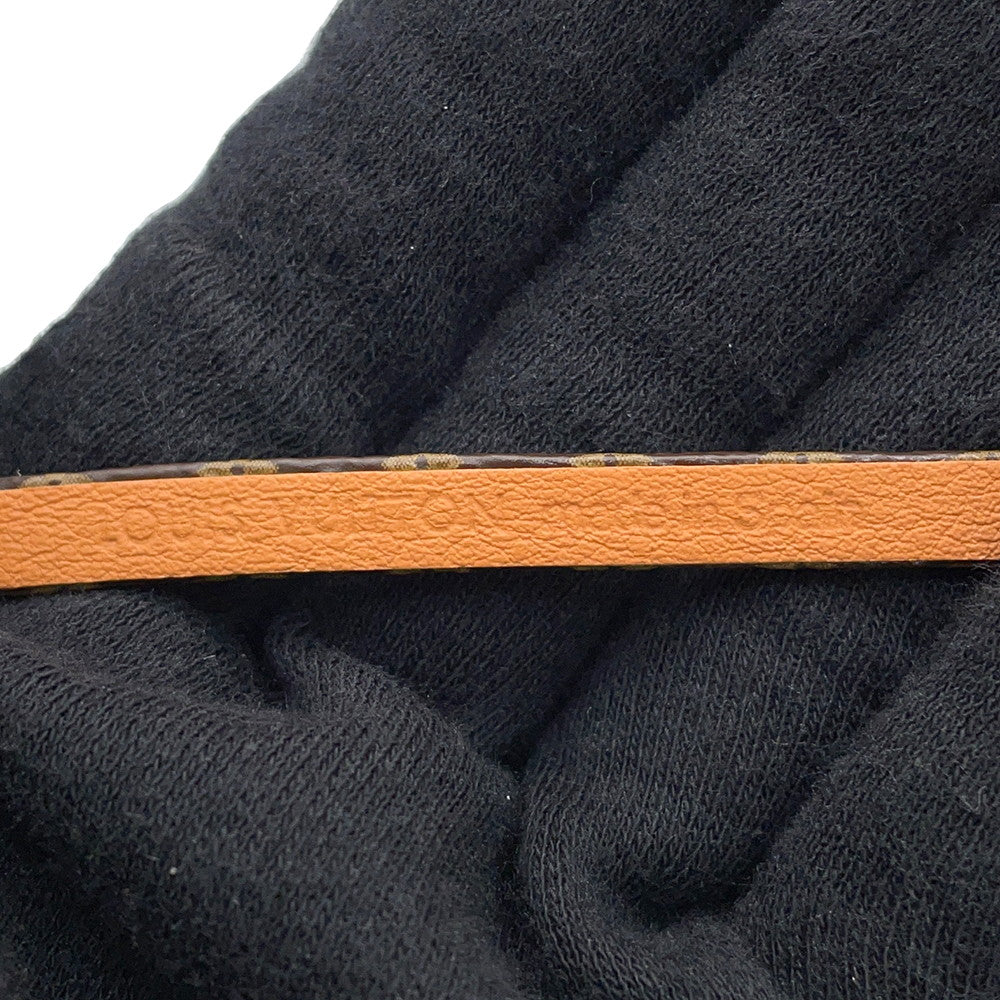 LOUIS VUITTON Bracelet Vivienne Size 19 BrownM6773 Monogram・Canvas Calf Leather
