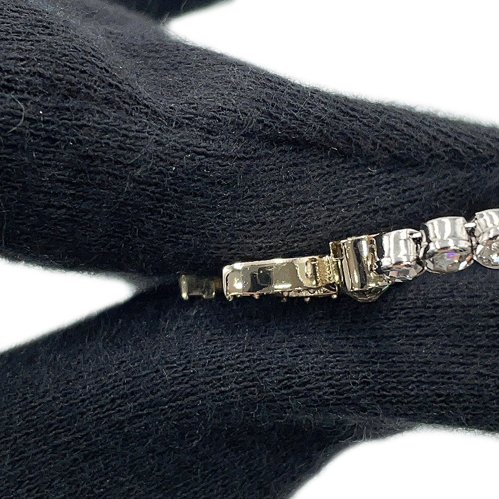 CHANEL CC Logo NecklaceABE912 Gold Plated Rhinestone Faux Pearl