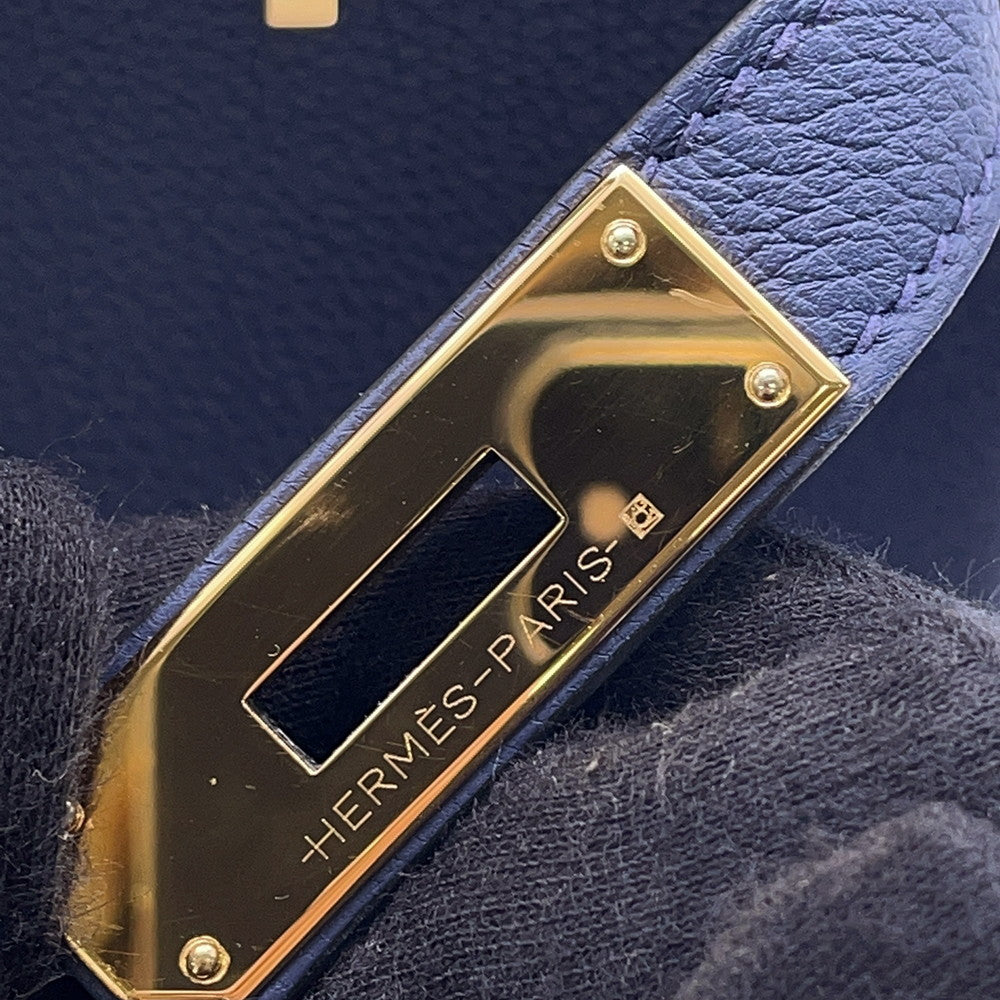 HERMES Birkin blue navy Togo Leather Size 30