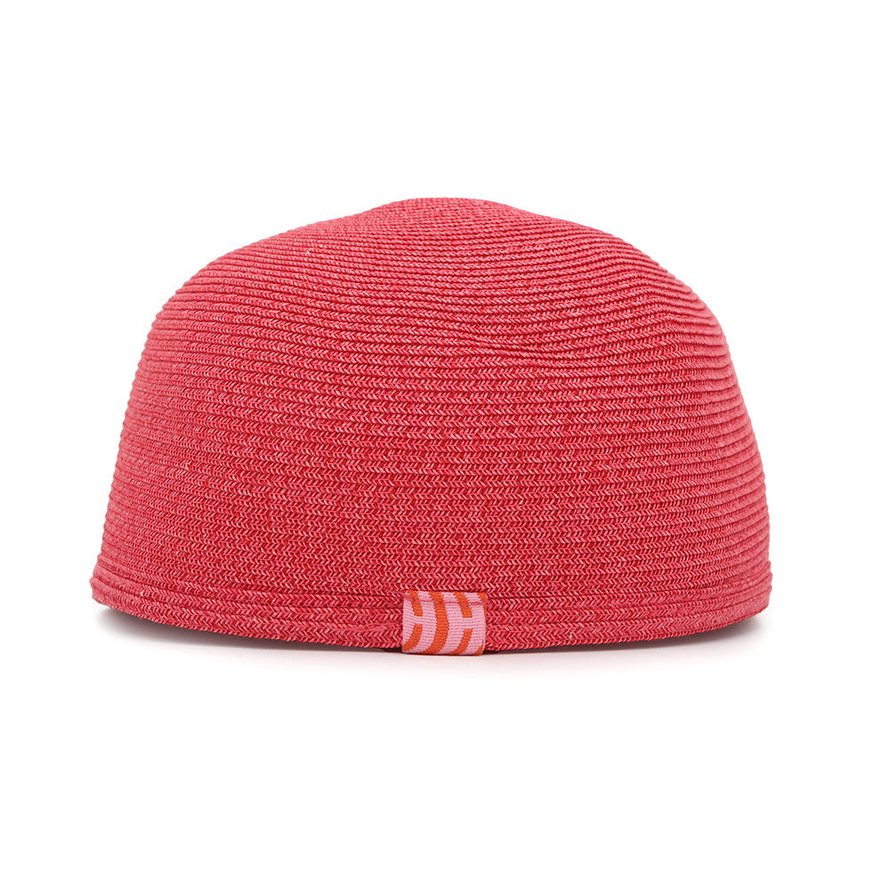 HERMES Emma Cap Size 57 Pink Paper 81% Polyester 19%