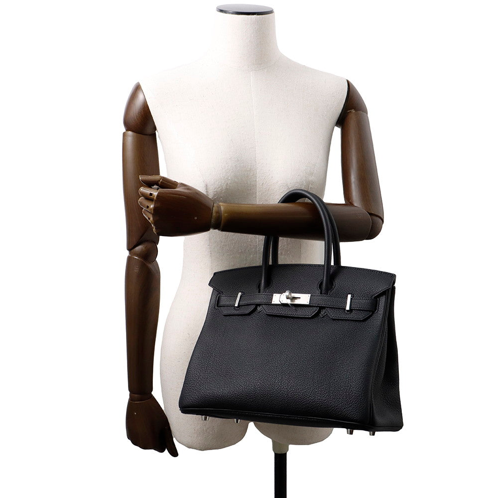 HERMES Birkin Black Togo Leather Size 30