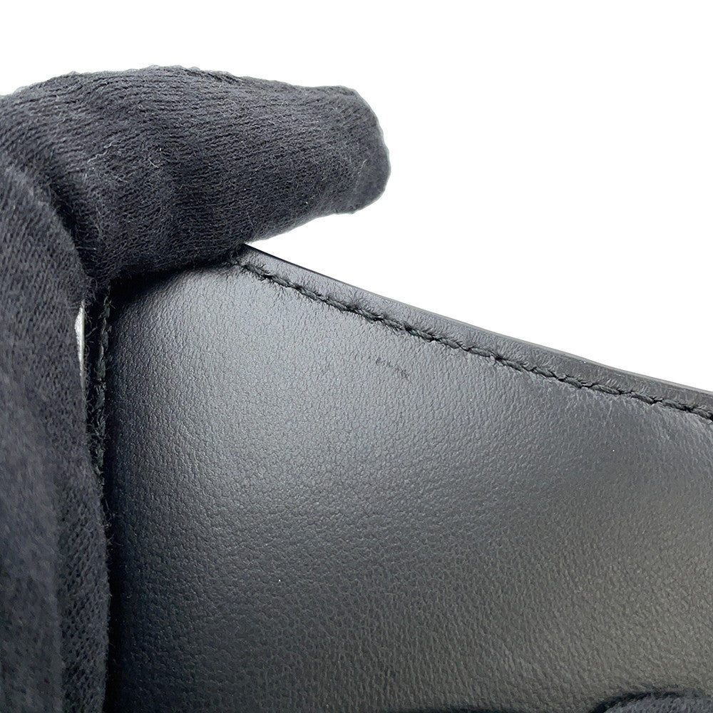 BALENCIAGA Downtown XS ChainShoulder Bag Black689121 Croco embossed leather