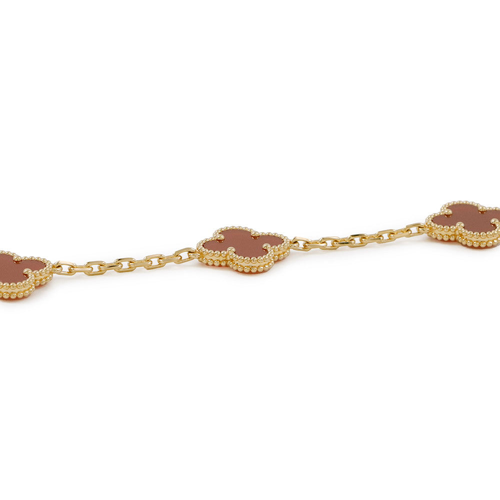Van Cleef & Arpels Vintage Alhambra Bracelet 5 motifsVCARD35500 18K Yellow Gold