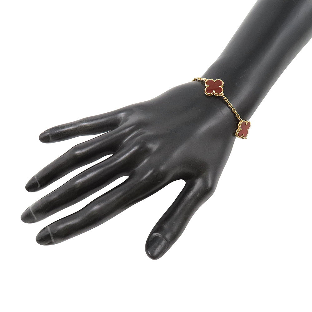 Van Cleef & Arpels Vintage Alhambra Bracelet 5 motifsVCARD35500 18K Yellow Gold