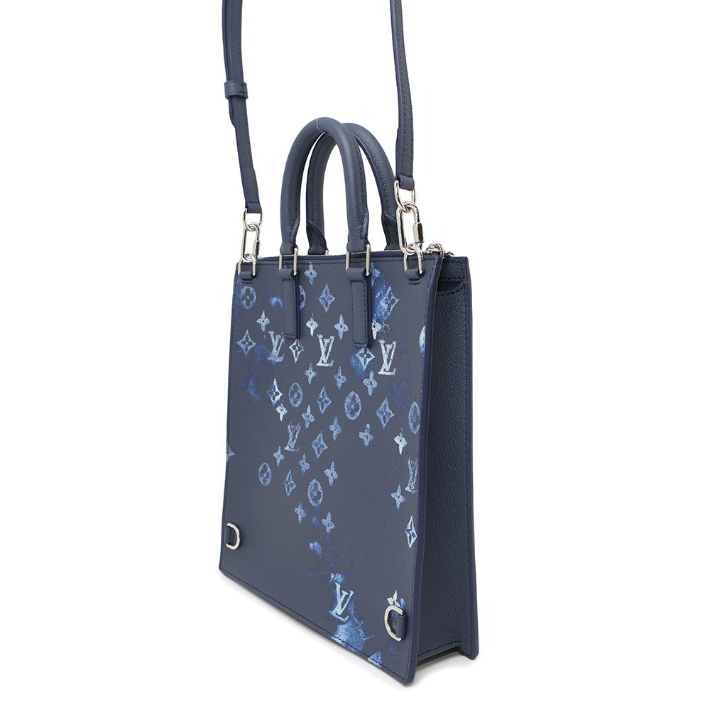 LOUIS VUITTON Sac Plat Messenger NavyM57843 Monogram Watercolor