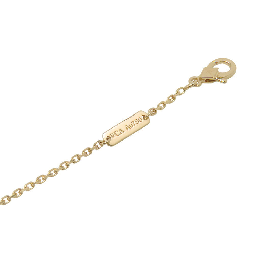 Van Cleef & Arpels Vintage Alhambra Necklace GuillocheVCARP4KL00 18K Yellow Gold
