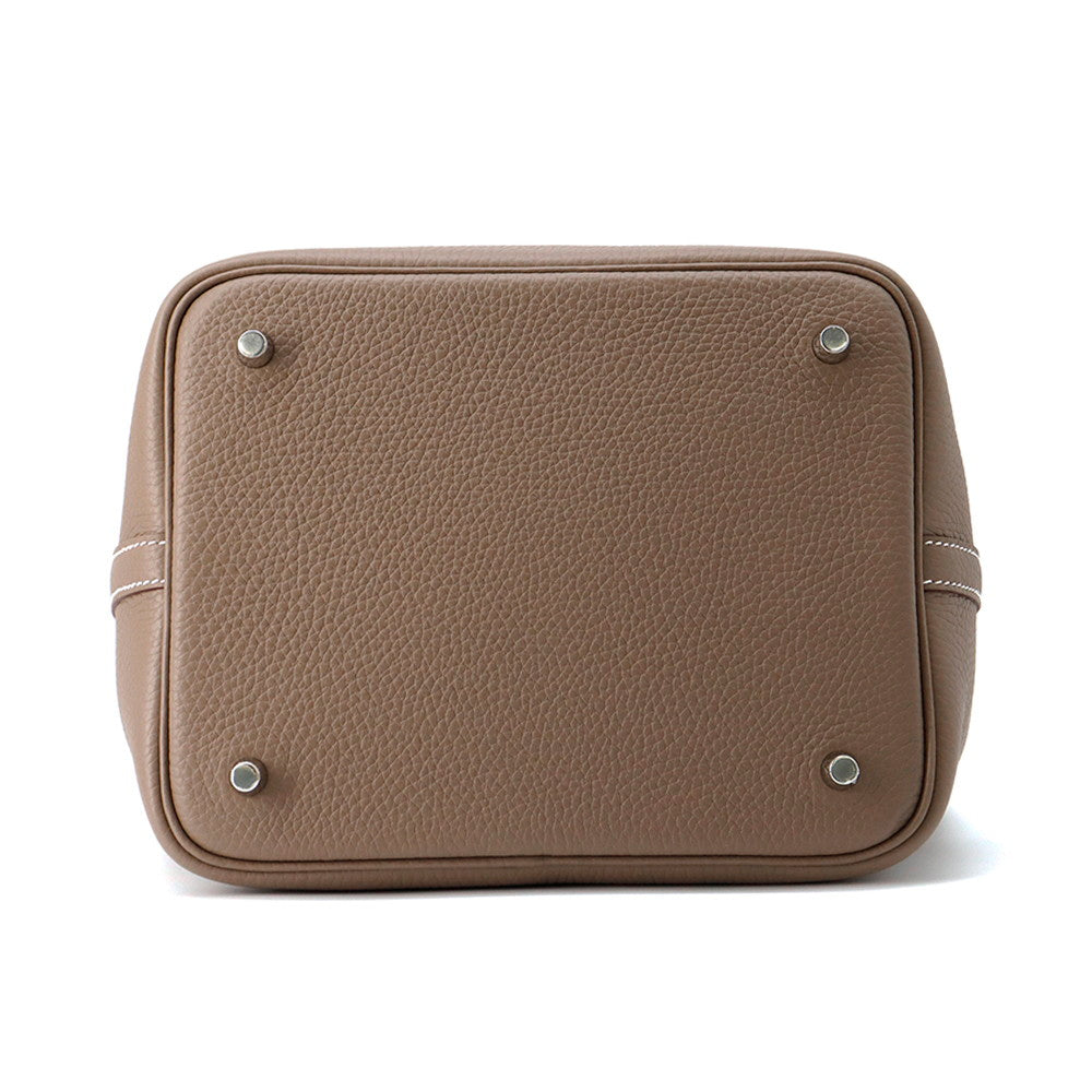 HERMES Picotin Lock Etoupe Taurillon Clemence Size MM