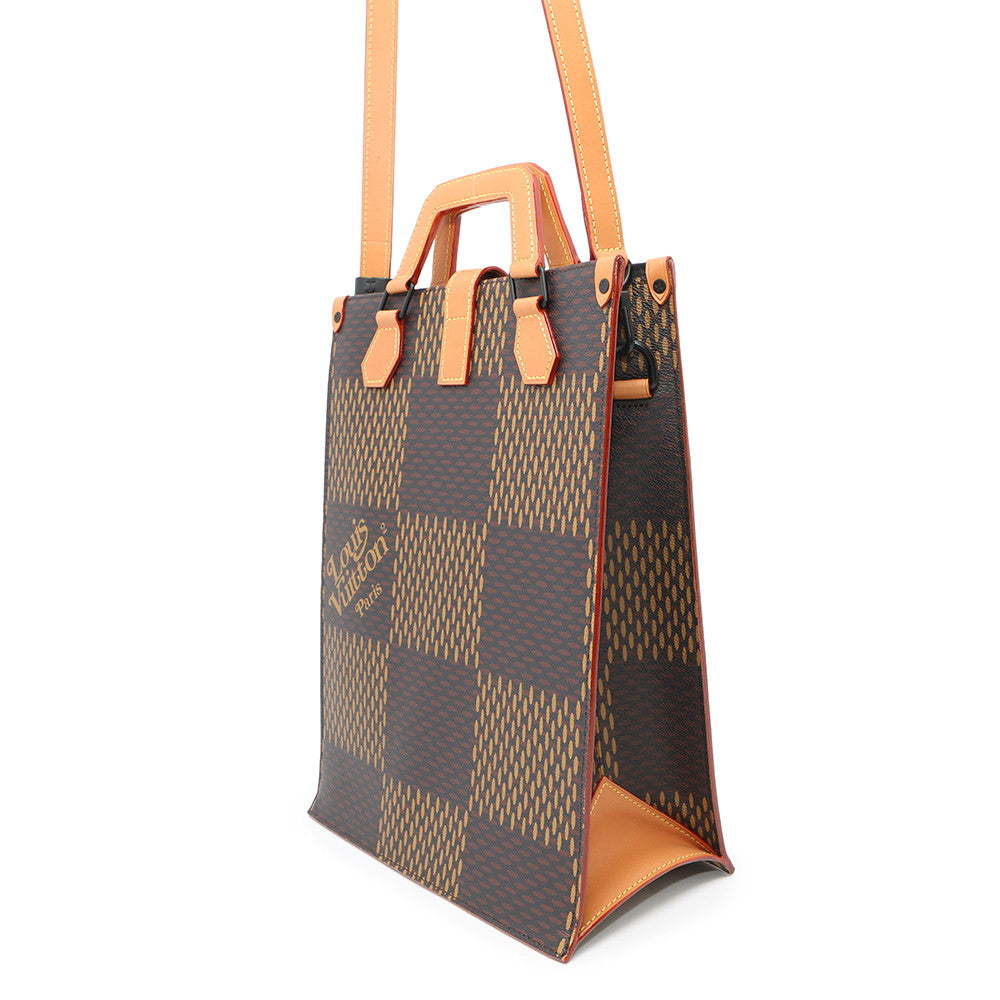 LOUIS VUITTON Mini tote NoirN40355 Damier Ebene Canvas Giant Monogram