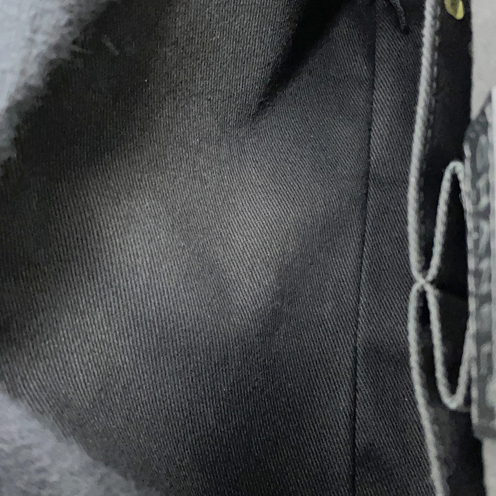 CHANEL Airline ChainShoulder Bag Black/WhiteA31977 Canvas Plastic Size 25