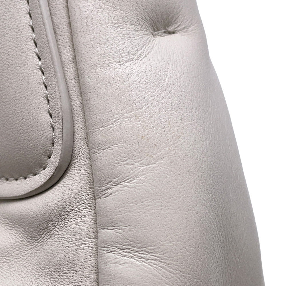 PRADA Moon 2WAY Handbag White1BA381 Leather
