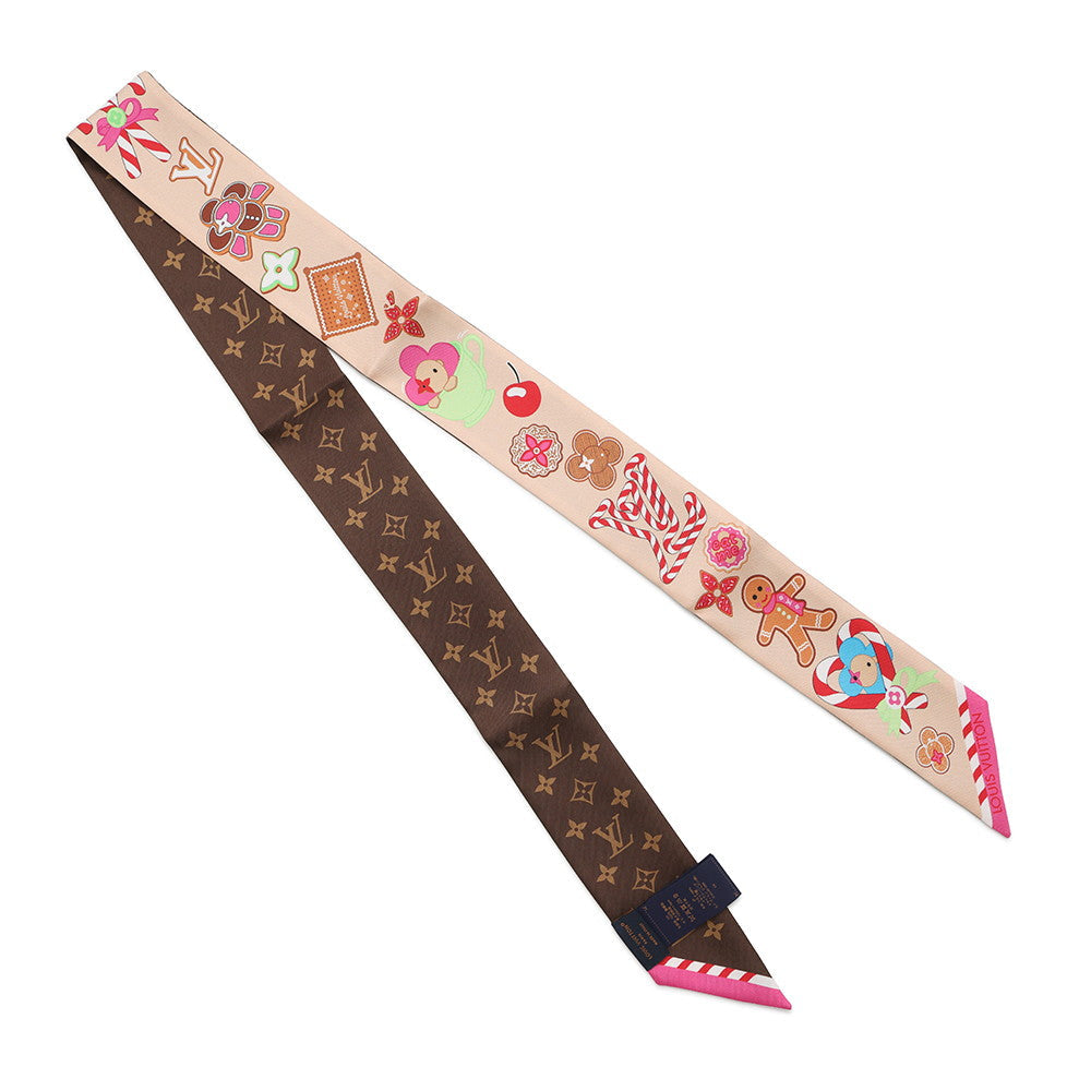 LOUIS VUITTON BandeauBB Candy Factory BrownM92634 Silk100%