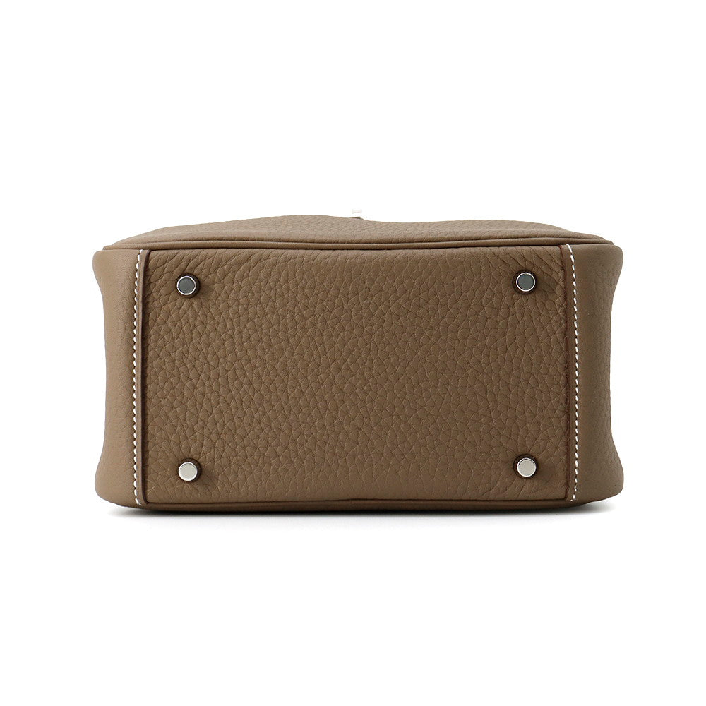 HERMES Lindy Mini Etoupe Taurillon Clemence Size Mini