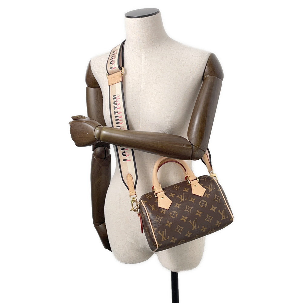 LOUIS VUITTON Speedy Bandouliere Red/BrownM46234 Monogram Size 20