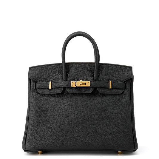 HERMES Birkin Black Togo Leather Size 25