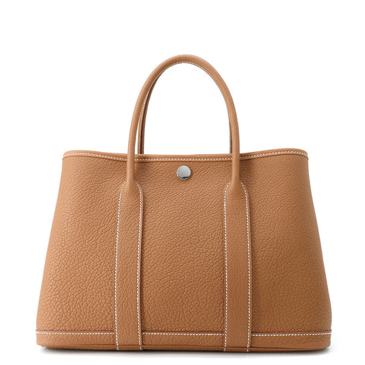 HERMES Garden Party Gold Negonda Leather Size TPM