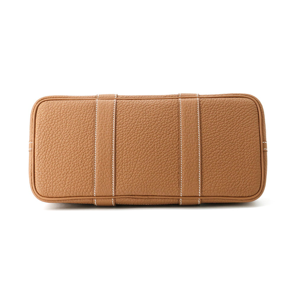 HERMES Garden Party Gold Negonda Leather Size TPM