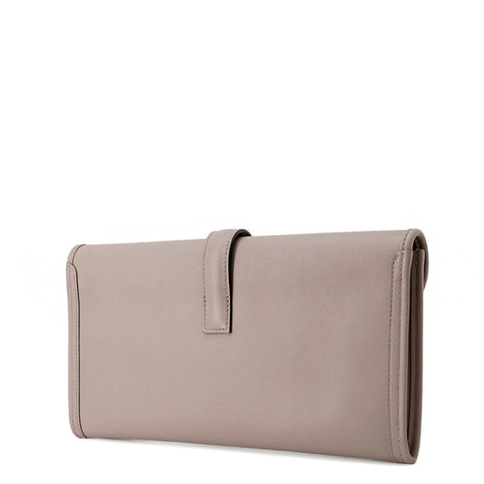 HERMES Jige Gris Asphalt Swift Leather Size PM
