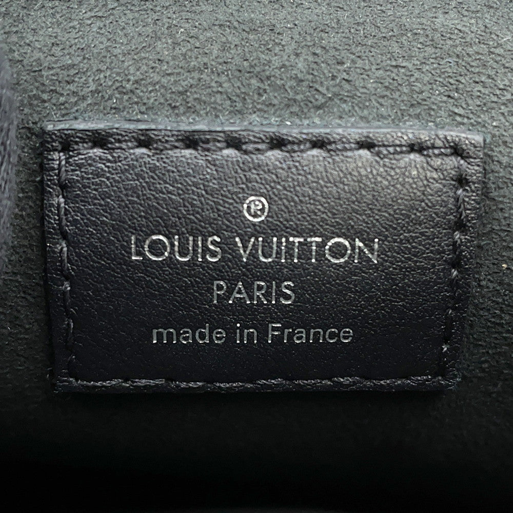 LOUIS VUITTON Pochette Kabuki Mask Marron/FuchsiaM43495 Monogram Reverse Canvas Epi Leather