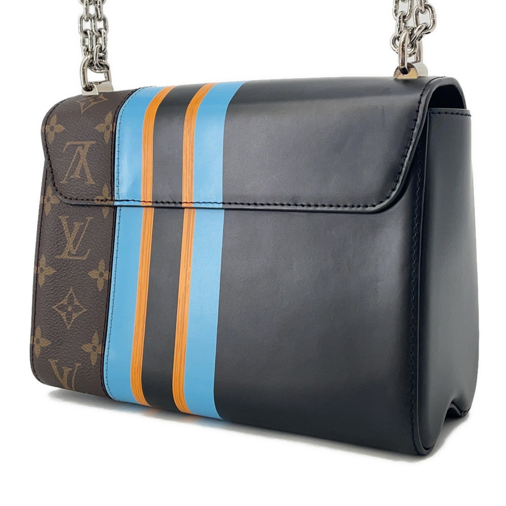 LOUIS VUITTON Twist Noir/Marron/Blue ColorM42346 Calf Leather Size MM