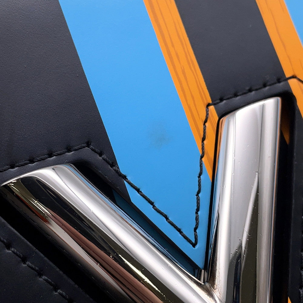 LOUIS VUITTON Twist Noir/Marron/Blue ColorM42346 Calf Leather Size MM