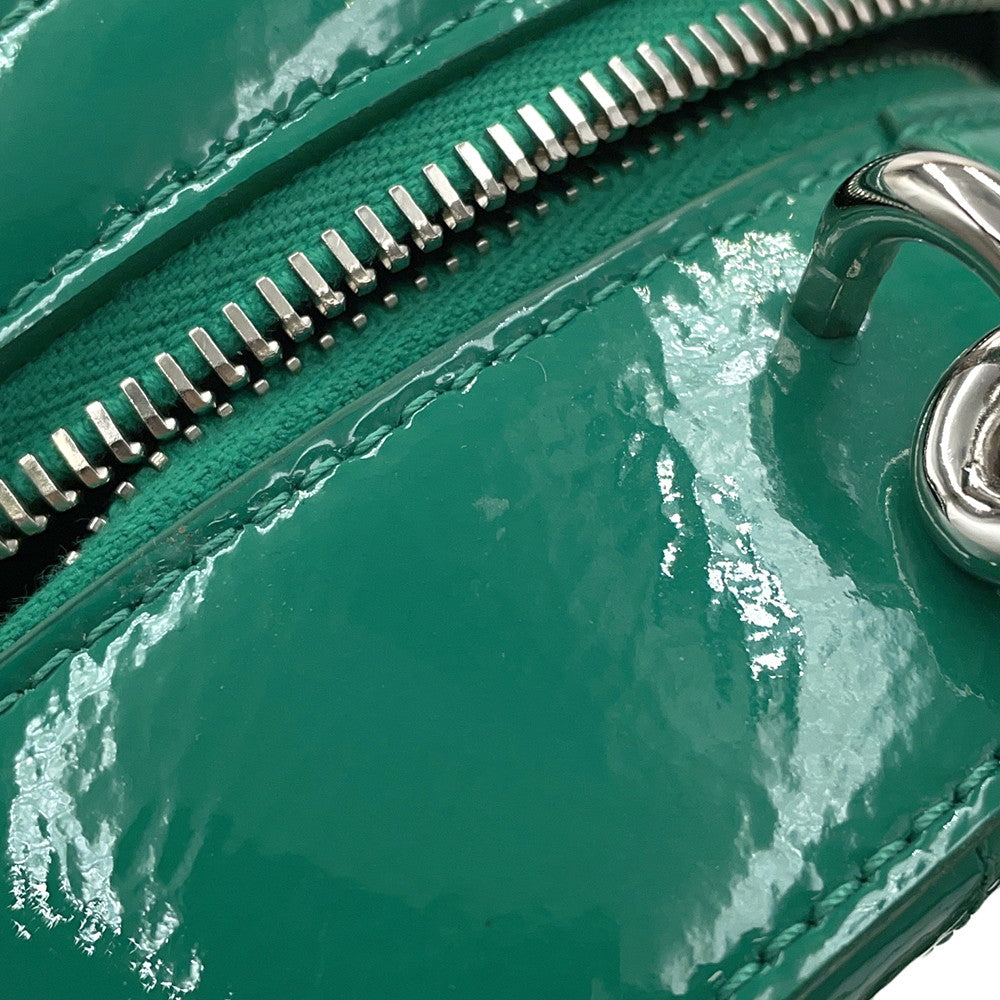 CHANEL Round As Earth 2WAYBag GreenA91946 Patent Leather